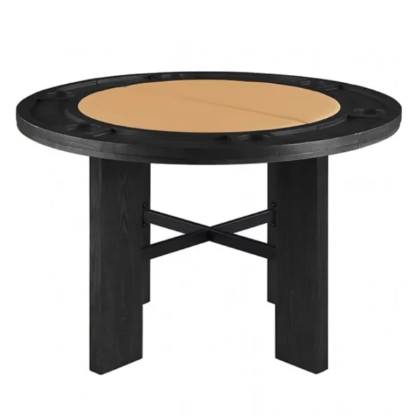 Gaetani 5 Pc Black Round Table Dining Set by Furniture of America - Image 2
