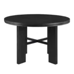 Gaetani 5 Pc Black Round Table Dining Set by Furniture of America - Image 3