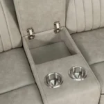 Arturus Power Loveseat Recliner with Console by Furniture of America - Image 2