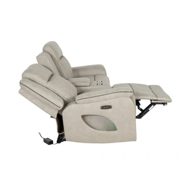 Arturus Power Loveseat Recliner with Console by Furniture of America - Image 3