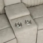 Arturus Power Loveseat Recliner with Console by Furniture of America - Image 4