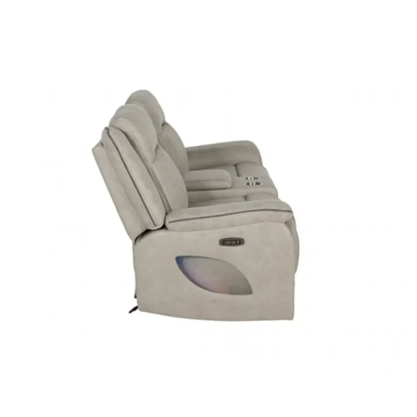 Arturus Power Loveseat Recliner with Console by Furniture of America - Image 5