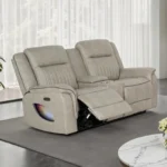 Arturus Power Loveseat Recliner with Console by Furniture of America - Image 6