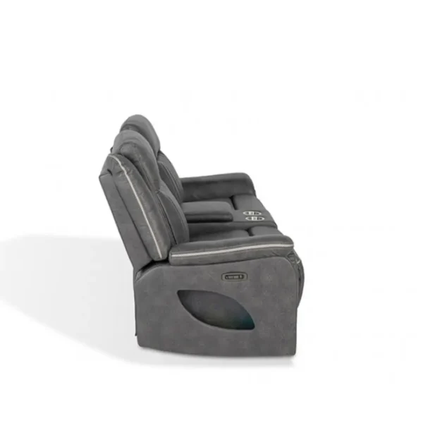 Arturus Power Loveseat Recliner with Console by Furniture of America - Image 9