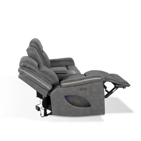 Arturus Power Loveseat Recliner with Console by Furniture of America - Image 10