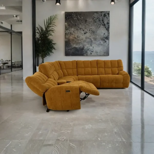 Southwold Transitional Chenille Power Sectional by Furniture of America - Image 7