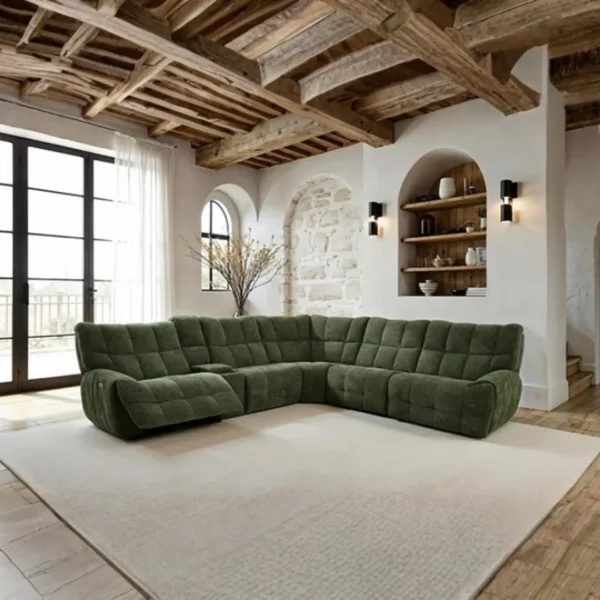 Southwold Transitional Chenille Power Sectional by Furniture of America - Image 10