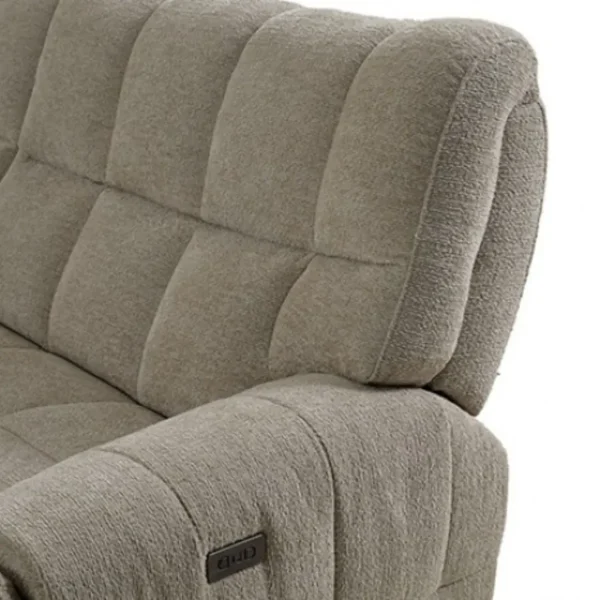 Southwold Transitional Chenille Power Sectional by Furniture of America - Image 13