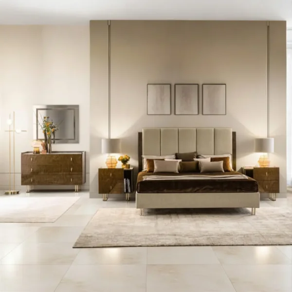 Fiamma Walnut Bedroom Set Additional Items By ESF Furniture - Image 2
