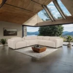 Thaddea White Power Reclining Sectional Sofa by Furniture of America