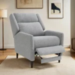 Psyche Pushback Recliner Mid-Century Style by Furniture of America - Image 12