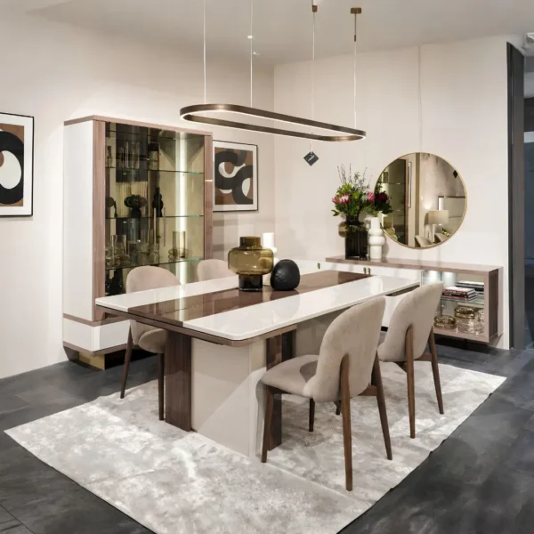Futura Walnut Extendable Dining Table Set By ESF Furniture - Image 4