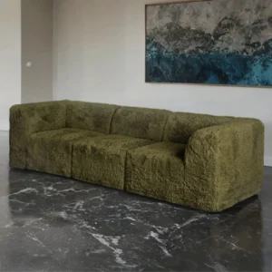 Nappi Contemporary Faux Fur Sofa by Furniture of America