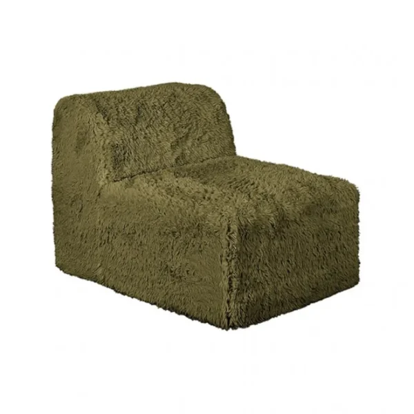 Nappi Contemporary Faux Fur Sofa by Furniture of America - Image 3
