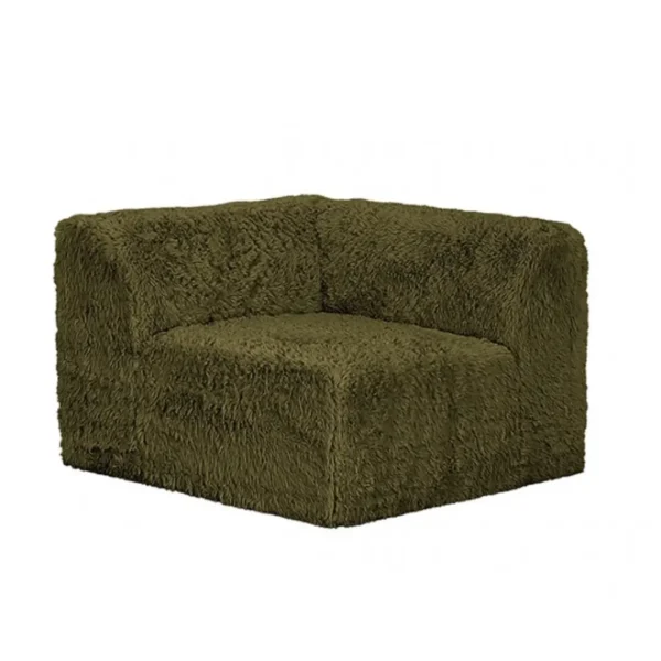 Nappi Contemporary Faux Fur Sofa by Furniture of America - Image 4