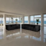 Nappi Contemporary Faux Fur Sofa by Furniture of America - Image 11
