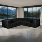 Nappi Contemporary L Sectional Sofa Compressed Foam by Furniture of America - Image 4
