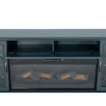 Fidel 74'' TV Console with Electric Fireplace by Furniture of America - Image 2