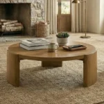 Poltimore Round Wood Coffee Table by Furniture of America