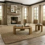 Poltimore Round Walnut End Table by Furniture of America - Image 4