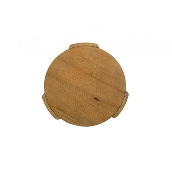 Poltimore Round Walnut End Table by Furniture of America - Image 3