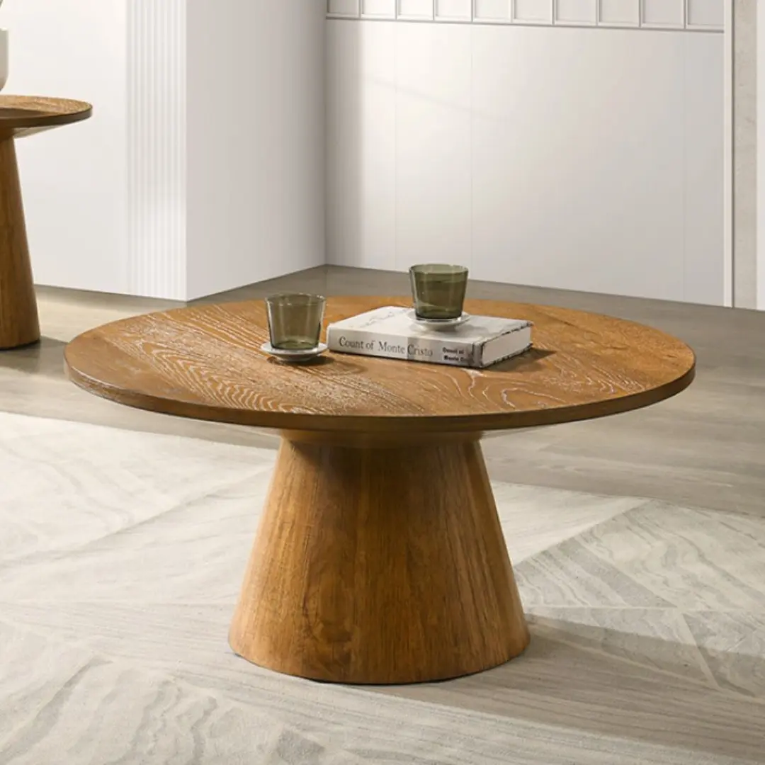 Halewood 36″ Round Cocktail Side Table by Furniture of America | U-Trade Furniture Halewood 36" Round Cocktail Side Table by Furniture of America - Image 1