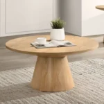 Halewood 36" Round Cocktail Side Table by Furniture of America - Image 3