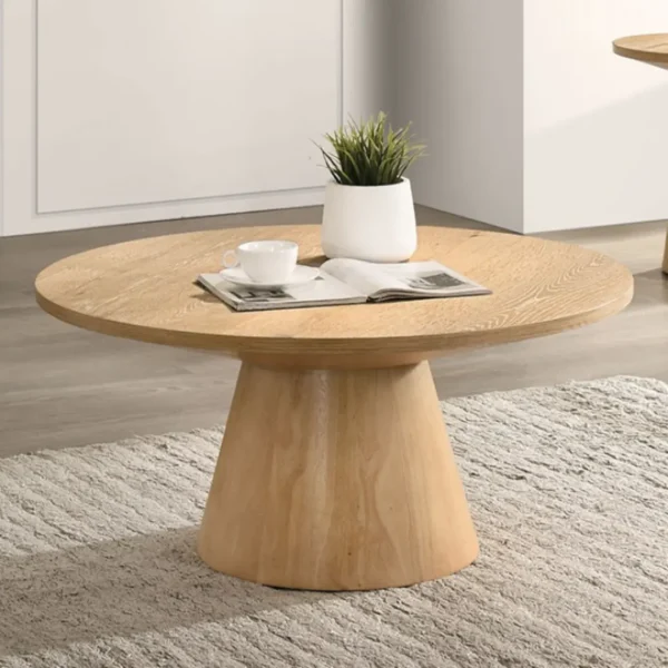Halewood 36" Round Cocktail Side Table by Furniture of America - Image 3