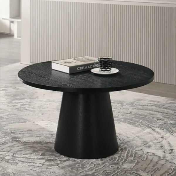Halewood 29" Round Natural Wood Coffee Table by Furniture of America - Image 2