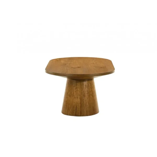Halewood Wood Oval Coffee Table by Furniture of America - Image 2