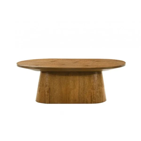 Halewood Wood Oval Coffee Table by Furniture of America - Image 5