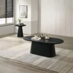 Halewood Wood Oval Coffee Table by Furniture of America - Image 13