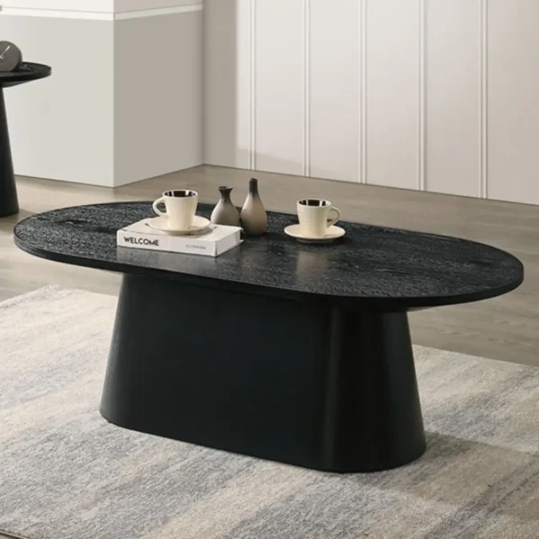 Halewood Wood Oval Coffee Table by Furniture of America - Image 14