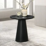 Halewood Round Pedestal End Table by Furniture of America - Image 2