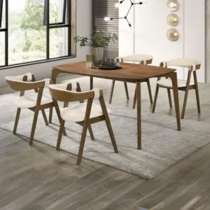 Ebikon 5 Pc Mid Century Modern Dining Room Sets by Furniture of America