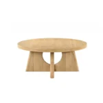 Olgod Round Wooden Coffee Table by Furniture of America - Image 3