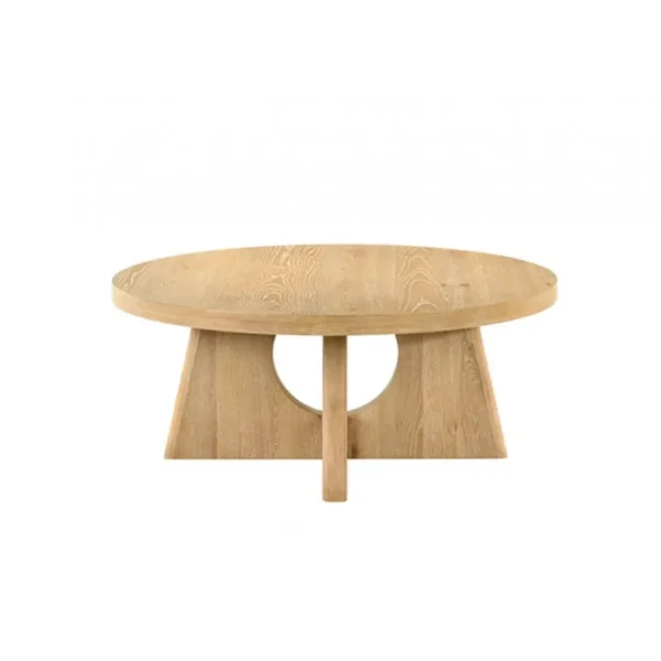 Olgod Round Wooden Coffee Table by Furniture of America - Image 3