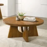 Olgod Round Wooden Coffee Table by Furniture of America - Image 8