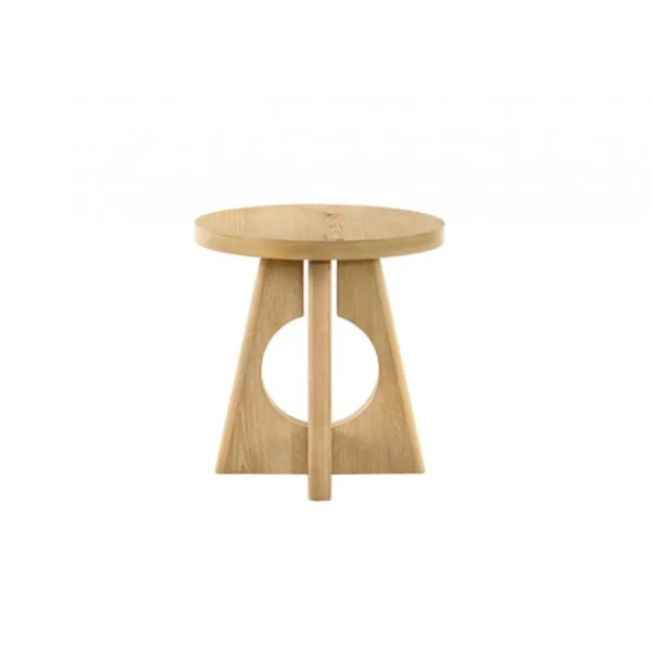 Olgod Round Wooden End Table by Furniture of America - Image 3