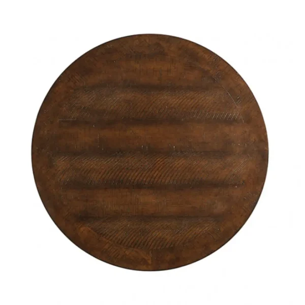 Hickory Round Wood Coffee Table by Furniture of America - Image 2