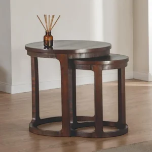 Hickory Nesting End Table by Furniture of America