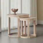 Hickory Nesting End Table by Furniture of America - Image 7