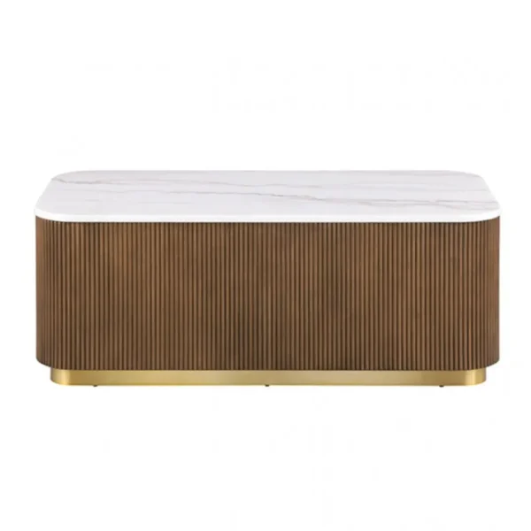 Virden Rectangle Wood Coffee Table by Furniture of America - Image 7