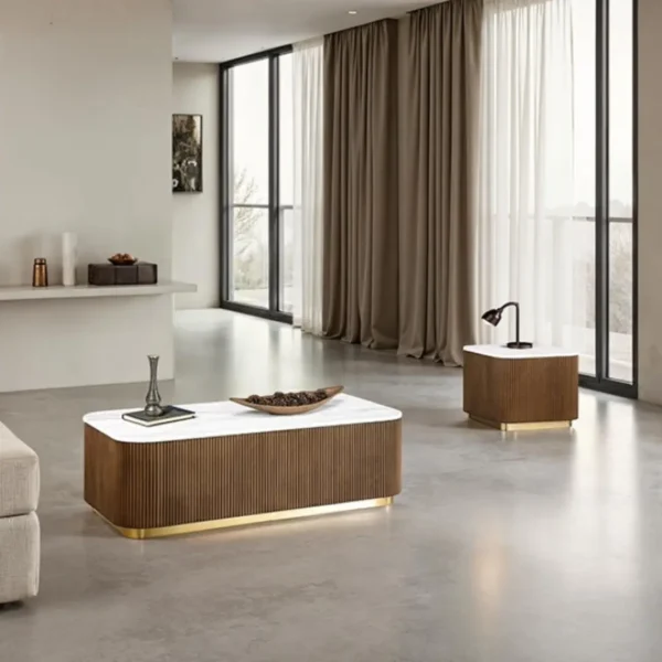 Virden Rectangle Wood Coffee Table by Furniture of America - Image 8