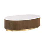 Virden Modern Oval Coffee Table by Furniture of America - Image 5