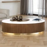 Virden Modern Oval Coffee Table by Furniture of America - Image 7