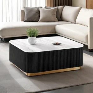 Virden Square Marble Coffee Table by Furniture of America