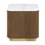 Virden Square Wood End Table by Furniture of America - Image 2