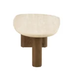 Nolfi Contemporary Travertine Coffee Table by Furniture of America - Image 3