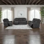 Kennett Chenille Sofa Recliner 3-Seater by Coaster Furniture - Image 8